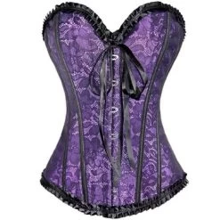 Lacey – Purple Overbust Corset