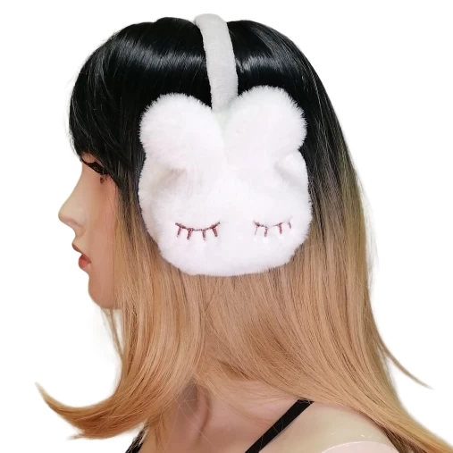 White Bunny Earmuffs 3 White Bunny Earmuffs