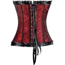 Lacey – Red Overbust Corset -Fusion Charm Shop 2d38d977 f0f9 412f 84f9 6e37818d394e
