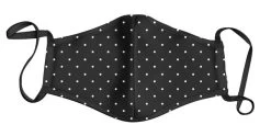 Face Mask – Black And White Poker-Dot