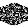 Face Mask – Halloween/Black/White