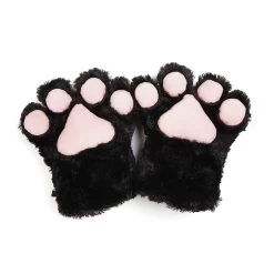 Paw Gloves – Black/Pink