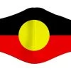 Face Mask – Aboriginal Flag -Fusion Charm Shop 48b89732 7d78 4ccf a657 22e631ebd641