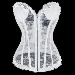 Lillian – White Lace Corset