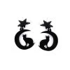 Earrings – Black Moon With Cat 2 Earrings – Black Moon With Cat -Fusion Charm Shop 52652 1