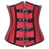 Vixen Red Buckle Waist Corset