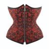 Helena Red Flower Patterned Waist Corset -Fusion Charm Shop 54d5939e70e30ecc832590b2f5b0237716fb3d37