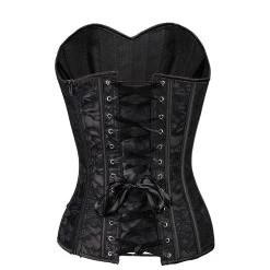 Willow Black Lace Patterned Corset -Fusion Charm Shop 55349572 9632 49db 9ae4 1535f4764ab8