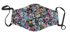 Face Mask – Kids/Pastel Flower Sugar Skull