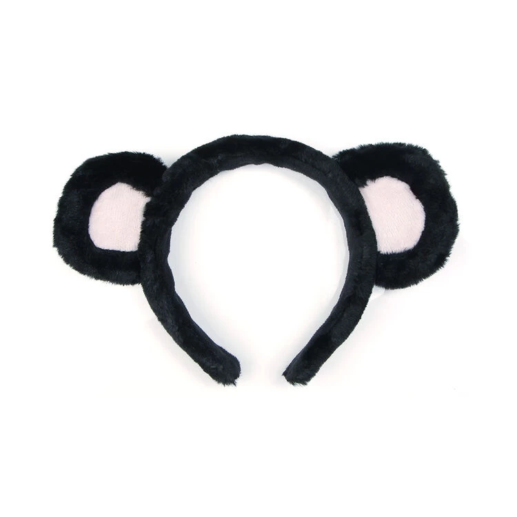 Teddy Bear Ears Headband – Black/Pink 3 Teddy Bear Ears Headband – Black/Pink