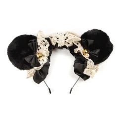 Teddy Bear Ear Headband – Black