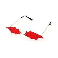 Red Bat Wing Glasses