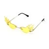 Yellow Flaming Glasses -Fusion Charm Shop 64178 1