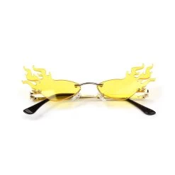 Yellow Flaming Glasses 5 Yellow Flaming Glasses -Fusion Charm Shop 64178 286
