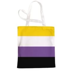 Pride Canvas Tote Bag – Non Binary