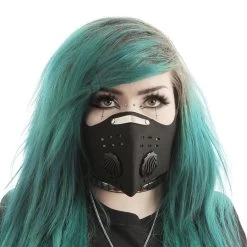 Black Face Mask With Exhalation Valves