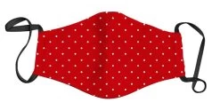 Face Mask – Red And White Poker-Dot