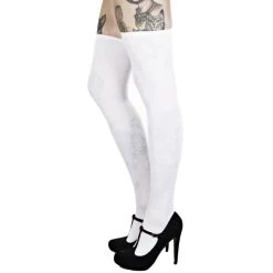 White Over The Knee Socks