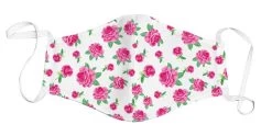 Face Mask – White Rose Garden