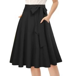 Miss Jetson Black Circle Skirt -Fusion Charm Shop BP0005614