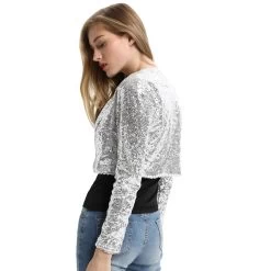 Trixie Sequin Bolero – Silver -Fusion Charm Shop BP000570 2 03