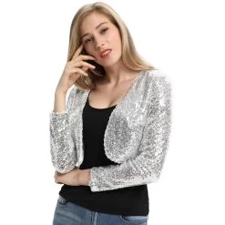 Trixie Sequin Bolero – Silver -Fusion Charm Shop BP000570 2 04
