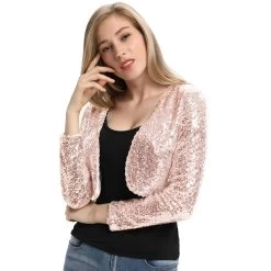 Trixie Sequin Bolero – Pink -Fusion Charm Shop BP000570 4 03