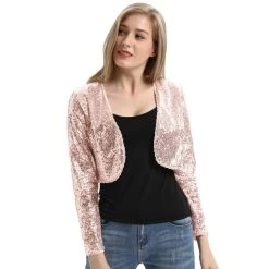 Trixie Sequin Bolero – Pink -Fusion Charm Shop BP000570 4 04