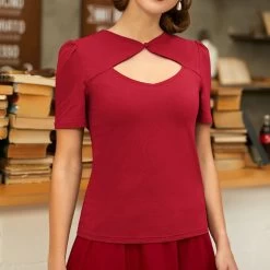 Honey Jersey Top – Red 7 Honey Jersey Top – Red -Fusion Charm Shop BP000862 23