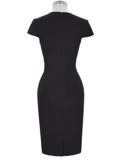 Alicia Pencil Dress – Black -Fusion Charm Shop CL008947 1 XS 31
