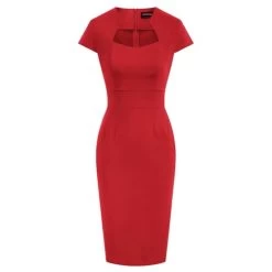 Alicia Pencil Dress – Red