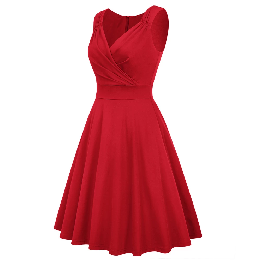 Marilyn 50’s Dress – Red 6 Marilyn 50’s Dress – Red - Image 4