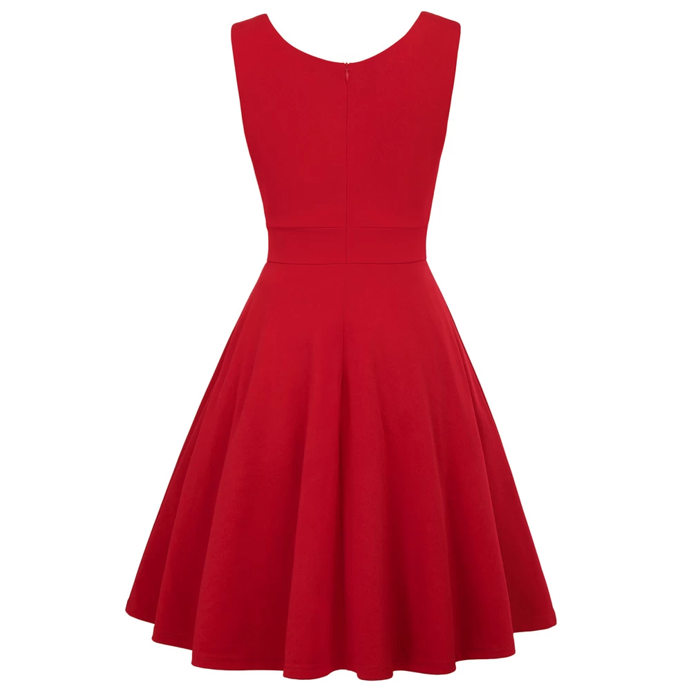 Marilyn 50’s Dress – Red 5 Marilyn 50’s Dress – Red - Image 3