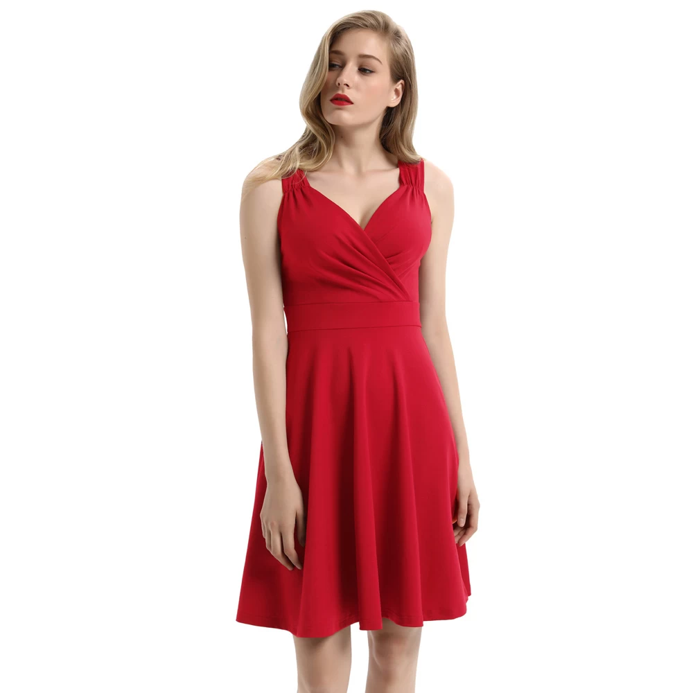 Marilyn 50’s Dress – Red 8 Marilyn 50’s Dress – Red - Image 6
