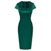 Amy Satin Pencil Dress – Green 2 Amy Satin Pencil Dress – Green -Fusion Charm Shop CL2364S23 03 2XL 10