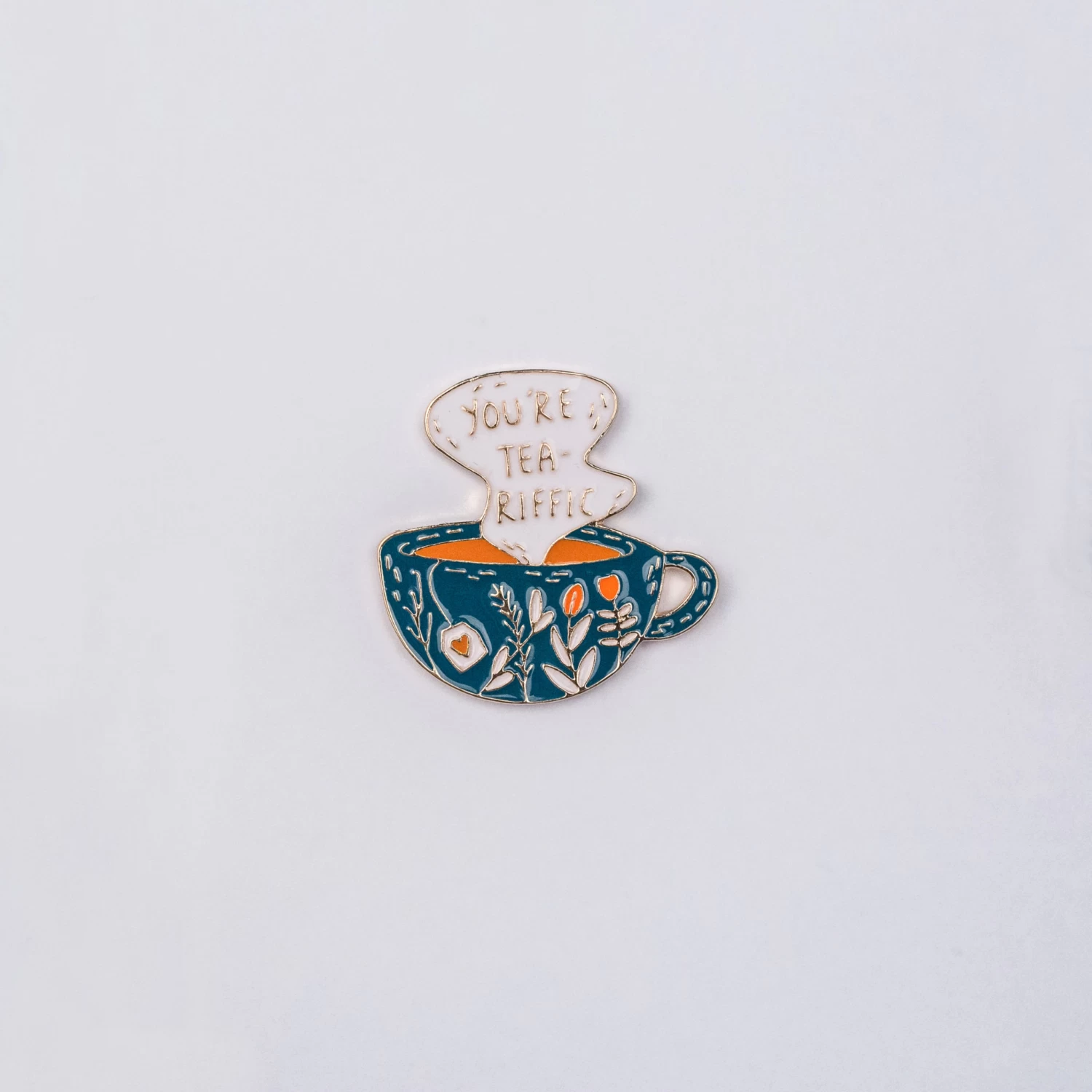 You’re Tea-Riffic Enamel Pin – #184 3 You’re Tea-Riffic Enamel Pin – #184