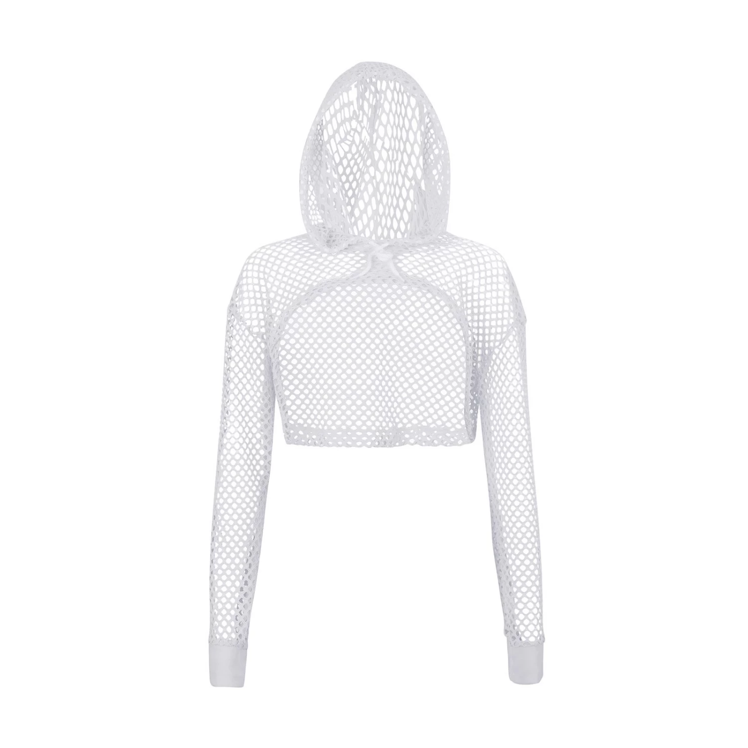 Half Mesh Top – White 3 Half Mesh Top – White