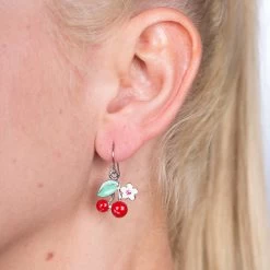 Cherry & Flower Earrings