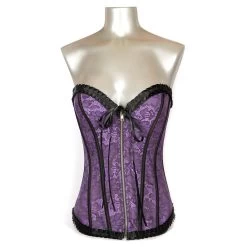 Purple Patterned Corset