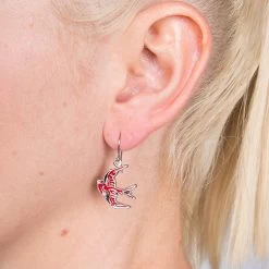 Red Swallow Earrings