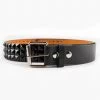 Black Pyramid Stud Belt
