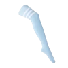 Thigh High Socks – Blue/Three White Stripes -Fusion Charm Shop Cybershop1263