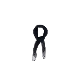 Black Chiffon Scarf