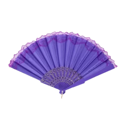 Purple Hand Fan