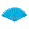 Light Blue Hand Fan -Fusion Charm Shop Cybershop1494