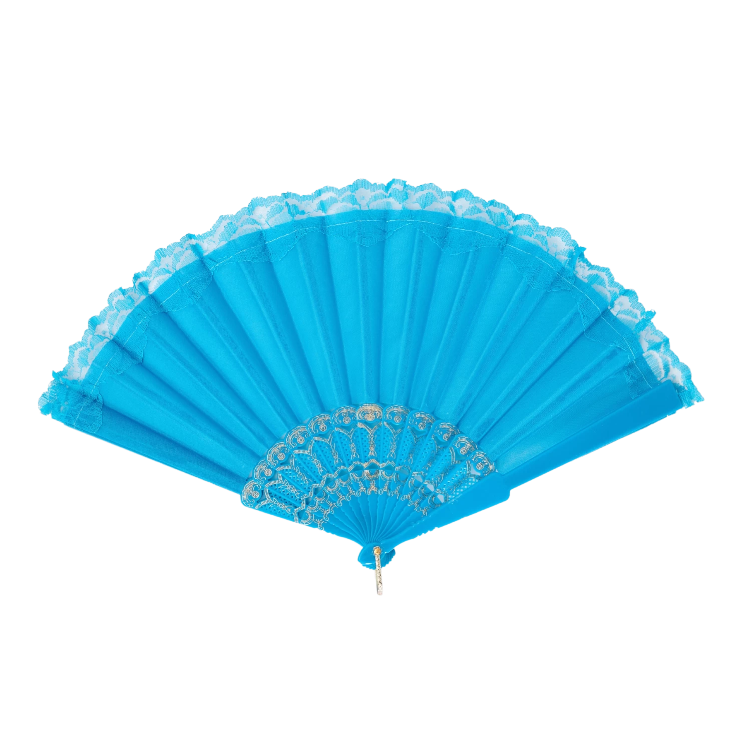 Light Blue Hand Fan 3 Light Blue Hand Fan