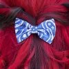 Dark Blue Bandana Bow Clip -Fusion Charm Shop Dark Blue Bandana Bow Clip 1 10001077