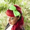 Fluroscent Green Chiffon Bow Hair Tie -Fusion Charm Shop Fluroscent Green Chiffon Bow Hair Tie 1 10001118
