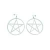 Pentagram Earrings – White 2 Pentagram Earrings – White -Fusion Charm Shop IMG 0509