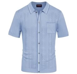 Sonny Collared Shirt – Pastel Blue